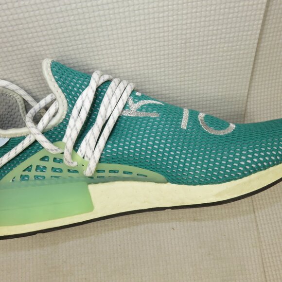 Adidas Q46466 Pharrell HU NMD Human Race Dash Green Sneakers Shoes Mens Size 9.5
